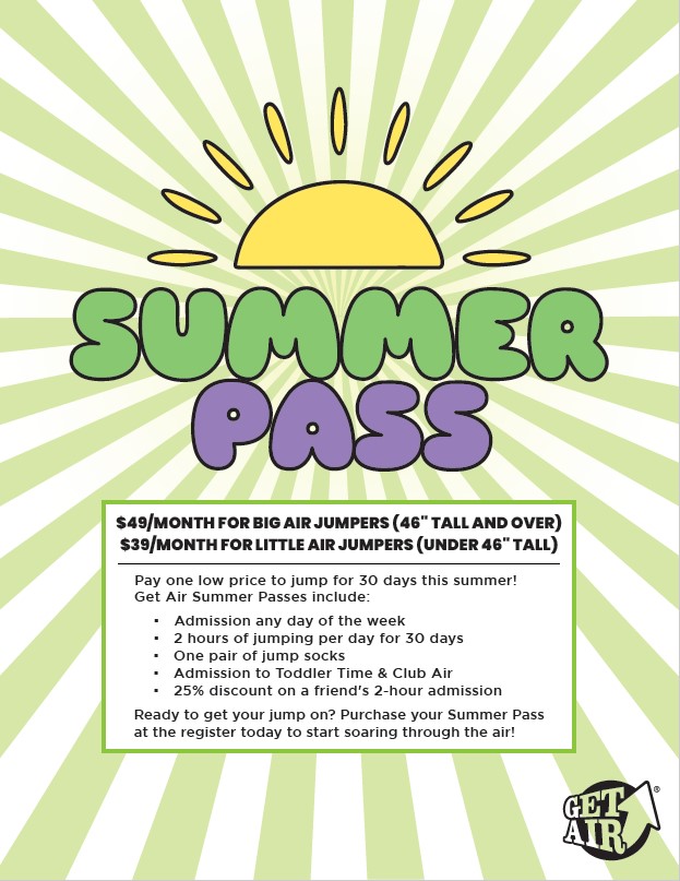 ☀️ Jump Into Summer with the Get Air Summer Pass! icon